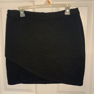 Black wrap skirt